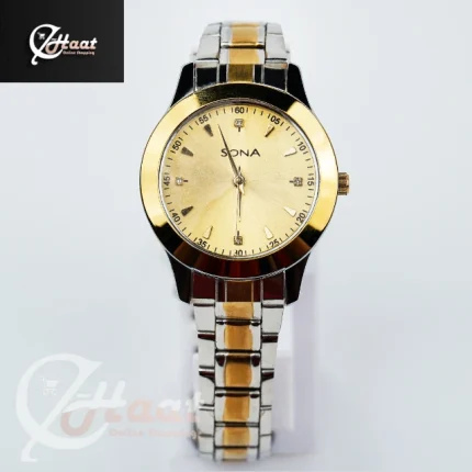 Watch Brand Sona ladies Golden